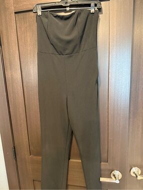 Lulu's Black Strapless Jumpsuit